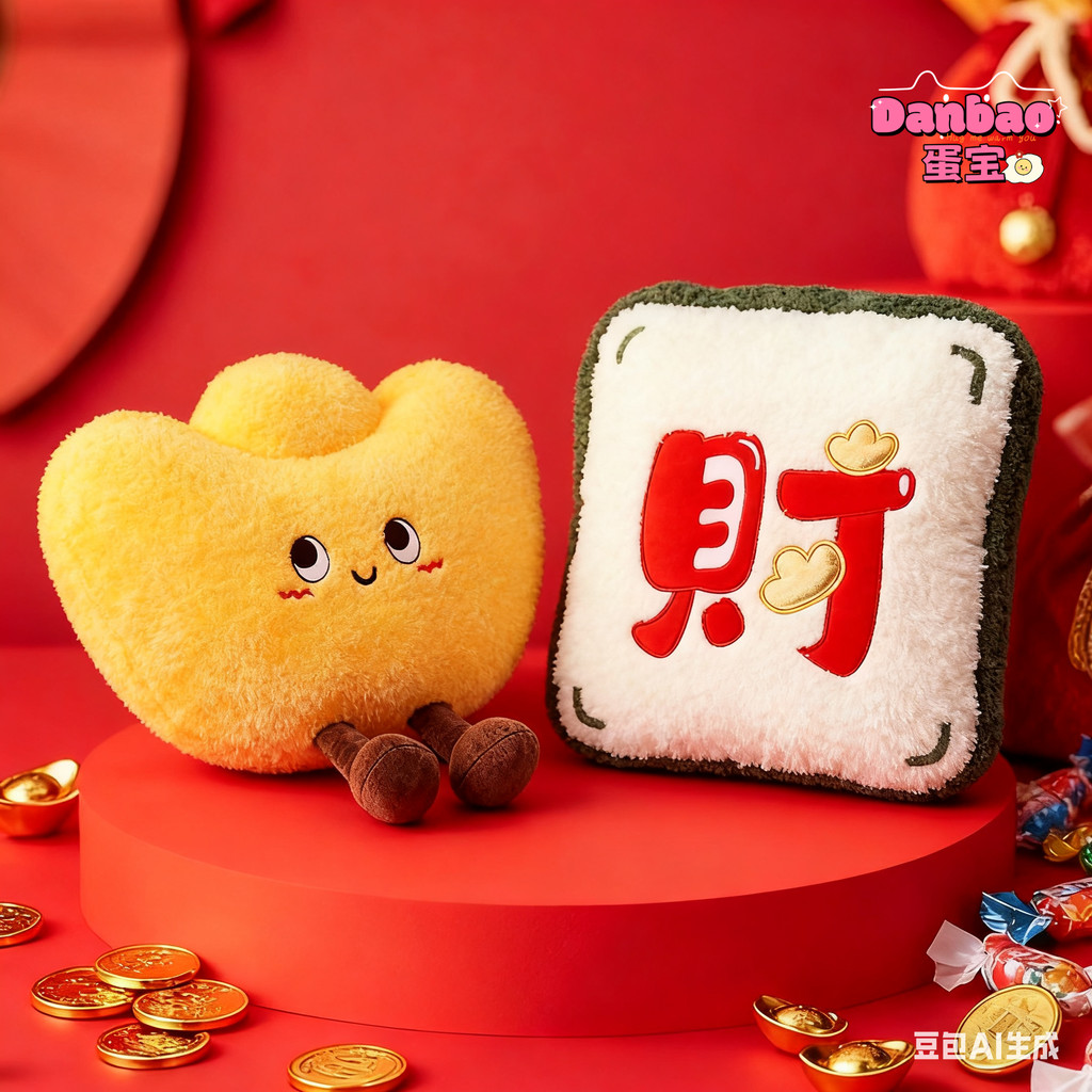 [DANBAO] Happy New Year Series Đồ chơi sang trọng Búp bê phôi dễ thương Gối may mắn Bánh bao Đèn lồng đỏ Quà tặng Tết Nguyên Đán Vật liệu trang trí năm mới Quà tặng mềm cho bạn bè Quà tặng năm mới Đồ chơi DANBAO