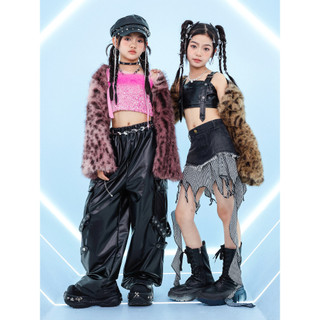 Đồ Nhảy Hiện Đại Hiphop Trẻ Em Set Đồ Dance Jazz Quần Nhảy Crop Top Đồ Nhảy Cho Bé Gái Bộ Tập Nhảy Cho