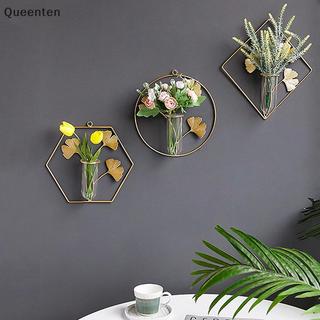 Queenten Ginkgo Biloba Với Ống Kiểm Tra Trang Trí Tường Mặt Dây Chuyền Cây Thủy Canh Bình Nhà QT