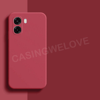 Ốp Điện Thoại Cho Oppo A6X A6 Pro A6t A6T Pro 5G 4G 2025 Thời Trang Vuông Silicon Lỏng TPU Chống Sốc Mềm Vỏ Điện Thoại Cặp Đôi