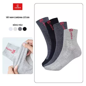 Tất nam CARDINA cao cấp cổ cao khử mùi chất liệu sợi tre thiên nhiên giao màu ngẫu nhiên TMD