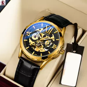 2021 Mới Đồng Hồ Cơ Tự Động Rỗng Đồng Hồ Nam Chống Thấm Nước Dạ Quang Xu Hướng Thời Trang Kinh Doanh Một Dropshipping
