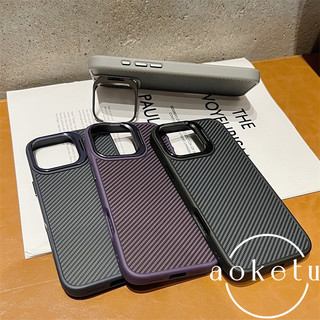 Giá đỡ ống kính kim loại có vỏ điện thoại từ tính tích hợp phù hợp cho iPhone 11 12 13 14 15 16 Pro Max sợi carbon tối giản bao gồm tất cả vỏ cứng silicon chống rơi