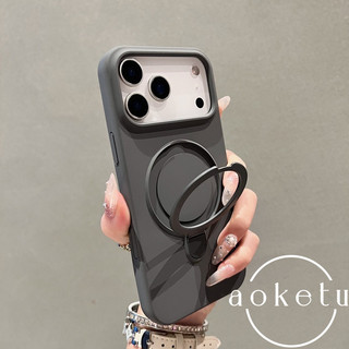 Giá đỡ từ tính silicon lỏng thích hợp cho vỏ điện thoại màu cam iPhone 17 Promax, nút camera Apple 16 bao gồm tất cả, lỗ lớn 15 Pro, 14 tối giản, vỏ bảo vệ da 13