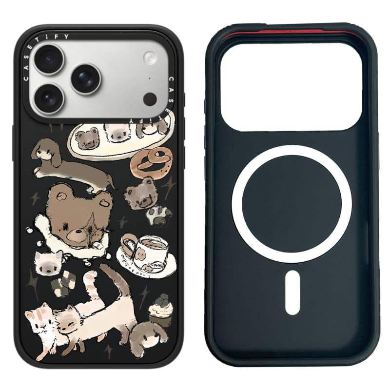 CASECASE X Cat Hẹn Hò Màu Trắng Camera Vòng Phiên Bản Mờ Đen Cứng Hút Từ Tính Tác Động Dành Cho Apple IPhone 13 14 15 16 17 Pro Max Air Plus Có Hộp