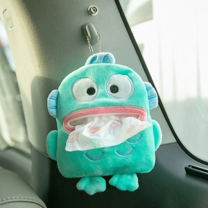 Sáng Tạo Hoạt Hình Sanrio Hangyodon Sang Trọng Búp Bê Móc Khóa Khăn Ăn Giá Đỡ Hộp Khăn Giấy Ướt Hộp Đựng Đồ Trang Trí Ô Tô Nhà