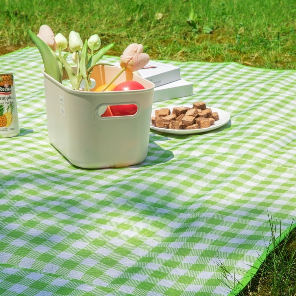 Thảm dã ngoại picnic camping Deli Vusign họa tiết gấp gọn - Thảm trải bàn chống thấm nước