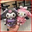 BH2 Dễ Thương Sanrio Hello Kitty My Melody Kuromi Sakura kimono sang trọng mặt dây chuyền quà tặng cho bạn gái đồ chơi nhồi bông HB2