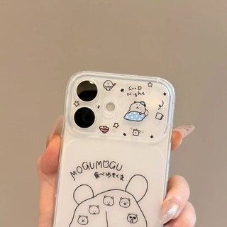 Phim Hoạt Hình Dễ Thương Gấu Báo Thức Trường Hợp Điện Thoại Cho iPhone 17 16 15 14 13 12 11 Pro Max X XR XS Max