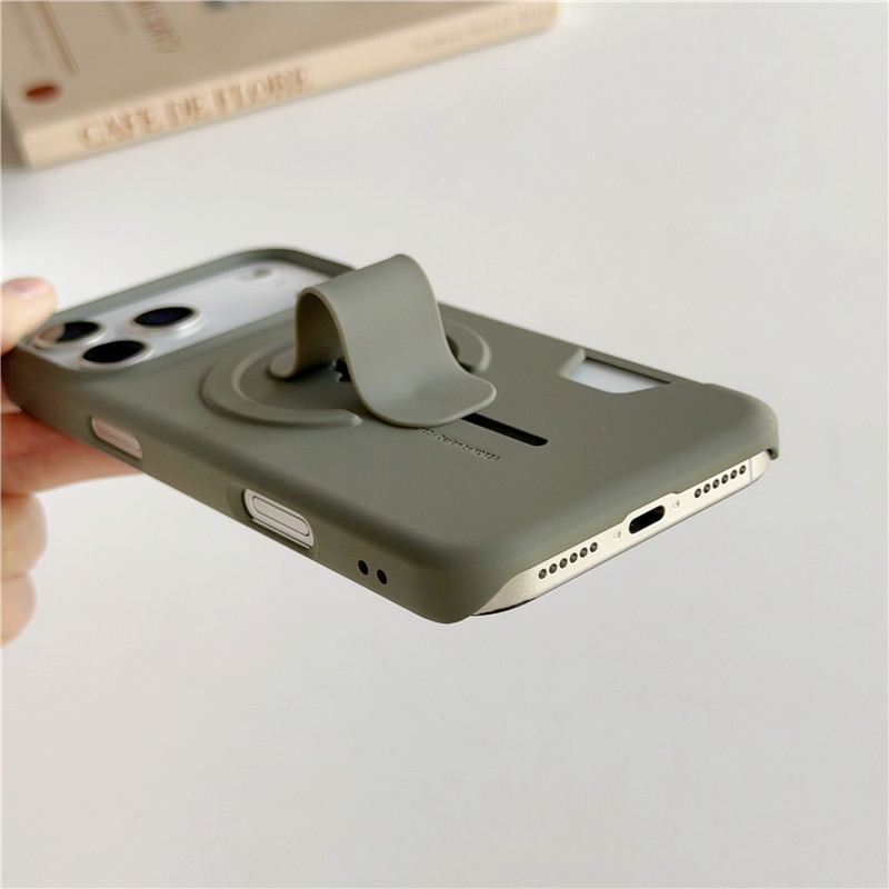 Ốp điện thoại iPhone 17 Pro Max 6C Skin Touch PC Stand