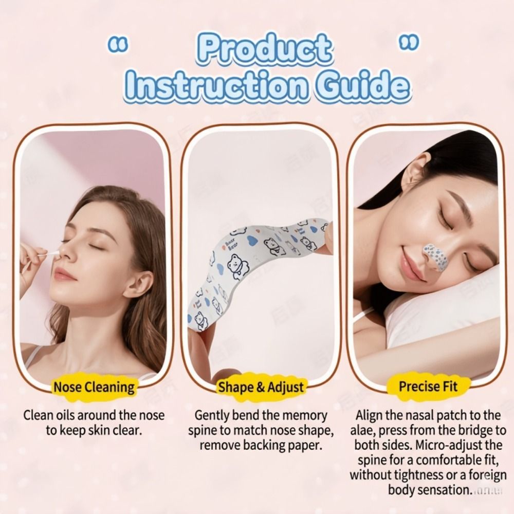 FUHUIOT 20 / 50 dải định hình mũi 16D, nâng mũi thoáng khí, hỗ trợ chỉnh dáng, giảm béo, phim hoạt hình