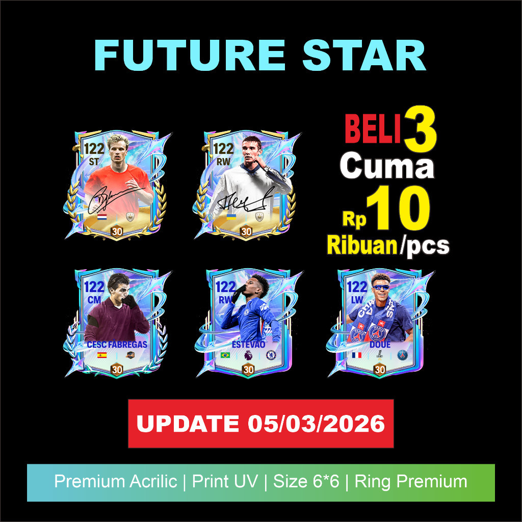 Gantungan Kunci Akrilik game sepakbola Best Player FC MOBILE FC26 DESAIN terbaru SHOP