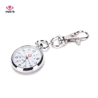 HWETR Thép không gỉ Quartz Nhà thơ Đồng hồ Móc chìa khóa dễ thương Quà tặng mới