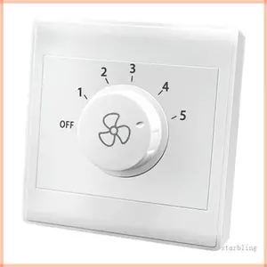 Star Loại 86 Quạt Trần Điều Chỉnh Tốc Độ Bề Mặt Gắn Bộ Điều Khiển Tốc Độ 5 Thiết Bị Điều Chỉnh Dễ Dàng Sử Dụng Điều Khiển Tường Cho Offic