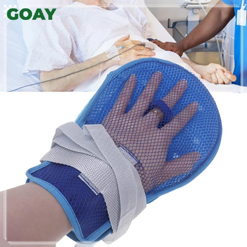 GOAY 1 Chiếc Găng Tay Hạn Chế Y Tế Có Thể Tháo Rời Giường Bệnh Nhân Chống Rơi Tay Ràng Buộc Bảo Vệ Người Cao Tuổi Chống Trầy Xước Găng Tay Cố Định VN