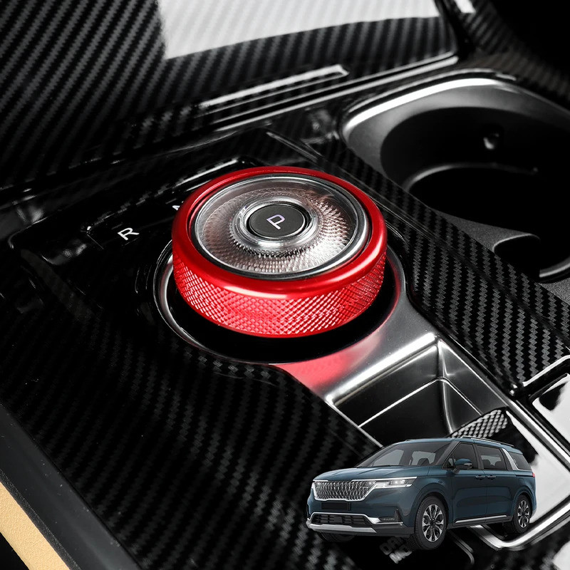 Dành Cho Xe KIA Carnival KA4 2022-2025 1 Chiếc Hợp Kim Nhôm Điều Khiển Trung Tâm Điều Chỉnh Núm Bao Viền Xe Tiếp Liệu