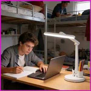Đèn Để Bàn Có Thể Điều Chỉnh Chăm Sóc Mắt 3 Chế Độ Độ Sáng Đèn Bàn Sạc USB Cho Phòng Ngủ Học Tập Tại Nhà Trường lyuvn