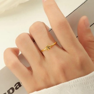 Nhẫn đôi thép không gỉ Hàn Quốc, hoa hồng đơn giản, sáng bóng, phù hợp làm quà tặng