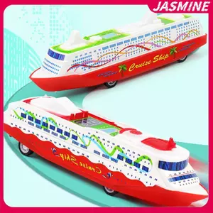 JASMINE 1 Chiếc Thuyền Du Lịch Tàu Bộ Sưu Tập Mô Hình Kéo Ba Trượt Tàu Hơi Nước Trượt Trượt Đồ Chơi Quà Tặng Cho Trẻ Em Trò Chơi Trẻ Em Mới Lạ Gag Đồ Chơi JASMINE