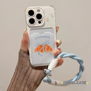 Dành Cho IPhone 17 16 15 14 13 12 11Pro Max XS Max 7 8 Plus Phim hoạt hình sừng bò thẻ túi trường hợp điện thoại di động
