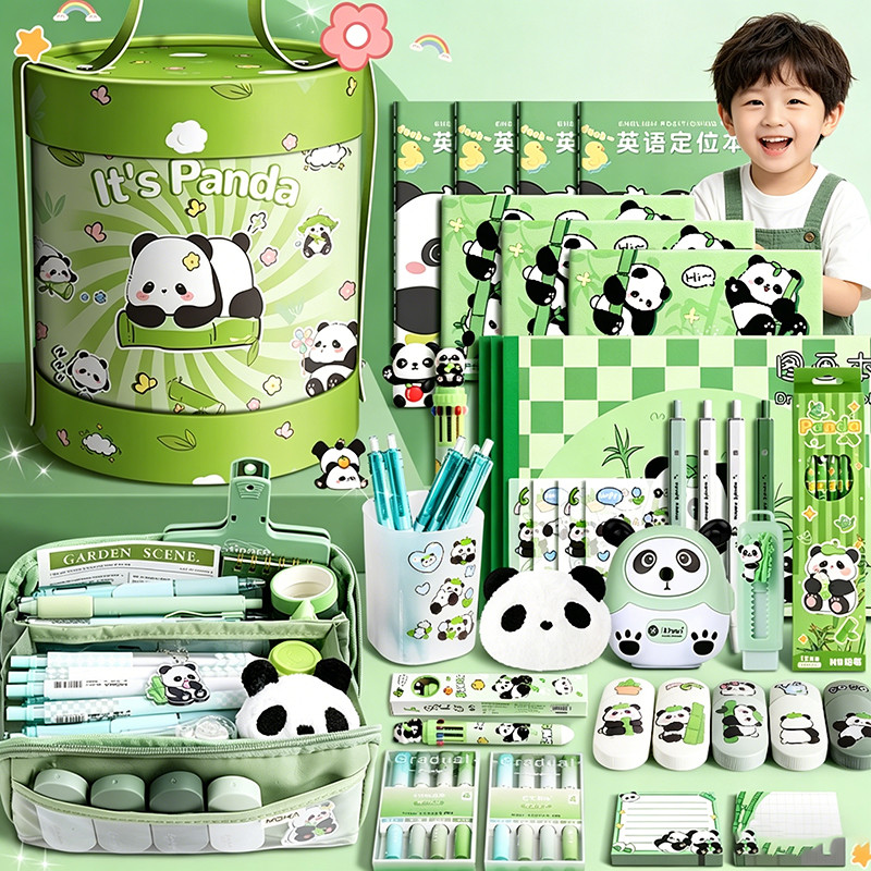 Bộ dụng cụ học tập hoạt hình dễ thương - Đồ dùng học tập, bán buôn hộp quà sinh nhật