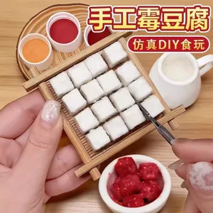 Khuôn Đậu Phụ Đồ Chơi Sáng Tạo Handmade Tự Làm Chất Liệu Gói Giả Bộ Thực Phẩm Mô Phỏng Gian Hàng Cha Mẹ-Con Trò Chơi Tương Tác 34.11
