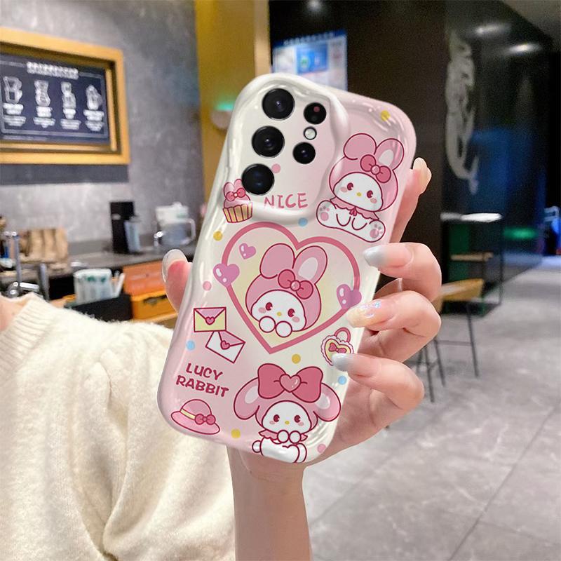 Ốp Silicon Hoạt Hình Cho Samsung S20 S21 S22 S23 S24 S25 S26 + FE Plus Ultra 3D Bảo Vệ TPU Mềm Sanrio Kuromi Cặp Đôi My Melody Vỏ Điện Thoại Chống Sốc