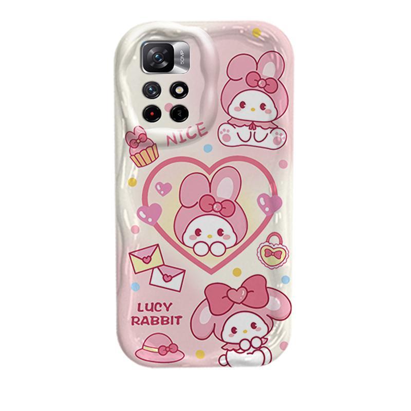 Vỏ Silicon Hoạt Hình Cho Redmi Note 11 11S 12 Pro 4G 3D Phụ Kiện TPU Mềm Sanrio Kuromi Cặp Đôi My Melody Vỏ Điện Thoại Chống Sốc