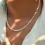 Choker giả ngọc trai đính hạt thanh lịch dành cho nữ, phù hợp tiệc cưới và thời trang vintage