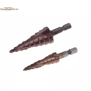 TRTR 4-12 / 4-20 / 4-32mm Mũi khoan bước rãnh xoắn ốc M35 Mũi khoan bước coban Mũi khoan côn kim loại HSS Mũi khoan phủ titan VN