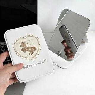 Ngựa cưng Gương Gấp Xinh Đẹp Gương Trang Điểm Foldable Thời Trang Nữ