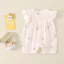 Bộ áo liền quần cho bé mùa hè cho bé Onesie Cotton nguyên chất Quần áo sơ sinh mỏng bé gái phong cách phương Tây Áo liền quần hoa