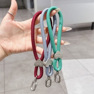 Dây buộc điện thoại di động dệt dây đeo cổ tay ngắn cá tính họa tiết denim di động dây buộc túi đeo cao cấp dành cho nữ