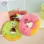 HFTOY Sáng Tạo Dễ Thương Donut Động Vật Sang Trọng Đồ Chơi Nhồi Bông Mềm Móc Khóa Mặt Dây Chuyền Túi Hoạt Hình Charm Bapa Treo Đồ Trang Trí Móc Khóa Ô Tô Quà Tặng ~