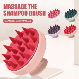 Bàn chải dầu gội silicon sạch gàu massage da đầu dầu gội ma thuật lược massage chống ngứa thiết bị gãi