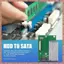 1.8 Inch 40Pin ZIF / CE SSD HDD Ổ Đĩa Cứng Sang 7 + 15 22 Pin Adapter Bảng Chuyển Đổi (R F C V)