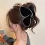 Kẹp tóc tam giác nhung cổ điển phong cách Pháp - Thu Đông, phù hợp với style updo Shark