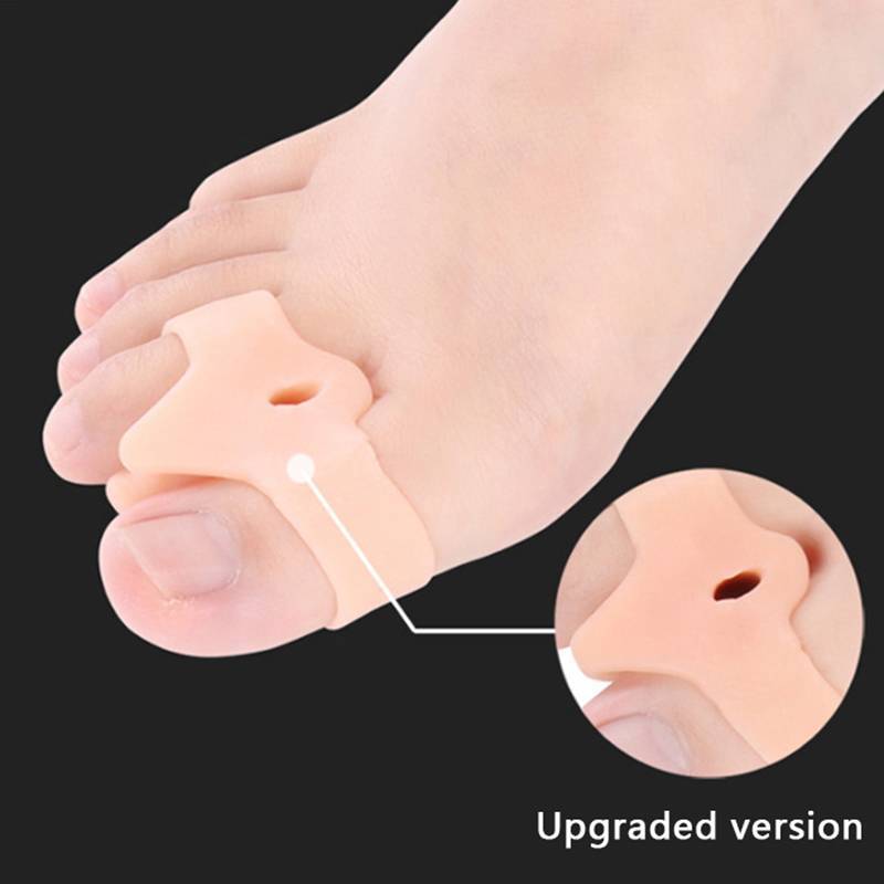 ZK 2 Chiếc Silicone Gel Đôi Vòng Ngón Chân Tách Hallux Valgus Corrector Bunion Protector VN