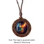 Vòng cổ mặt dây chuyền bằng gỗ JVSUB, Dây chuyền áo len dây chuyền da rồng Phượng hoàng, Vintage Boho Handmade Cổ dài trang trí cho nữ