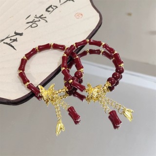Vòng tay tre khớp bướm vintage, phù hợp làm quà tặng lễ hội