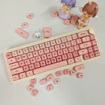 MỚI!!! Bàn Phím Cơ QMK65 Ba Chế Độ Trao Đổi Nóng Dễ Thương Màu Hồng Bluetooth / 2.4G RGB Bộ Bàn Phím Cơ Ánh Sáng Màu — ảnh 2