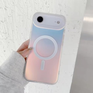 [JLK] Dành Cho Iphone 17 Pro Max Laser Color Matte Phone Case 17Pro Vỏ Từ Tính 17Air Gradient Colors Case Sun Set Sky