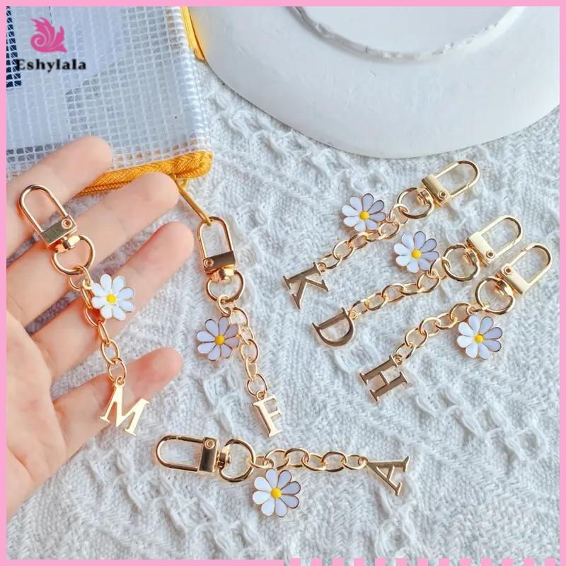 Móc Khóa Chữ Kim Loại Thời Trang A-Z 26 Chữ Cái Móc Khóa Quyến Rũ Điện Thoại Di Động Móc Khóa Túi Mặt Dây Chuyền Phụ Kiện Quà Tặng Cặp Đôi [MỚI]