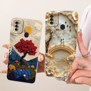 Vỏ Mới Cho Samsung Galaxy A11 M11 Ốp Lưng SM-A115F SM-M115F Vỏ Chống Sốc Thời Trang Hoa Cúc Hướng Dương Mềm TPU Vỏ Silicon