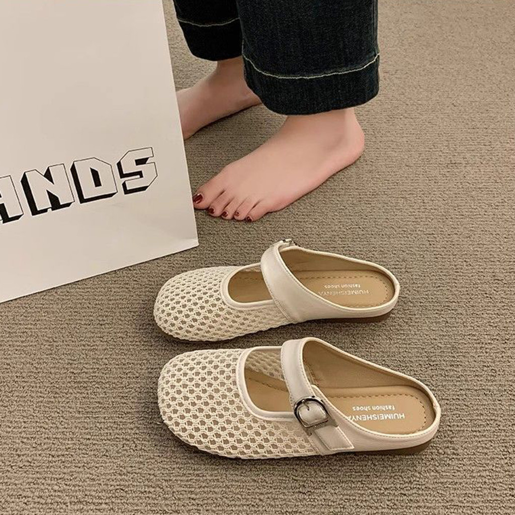Xăng đan Giày Cao Gót Mềm Nữ Chống Trơn Trượt Tròn Đóng Mũi Sandal Cho Công Sở Hàng Ngày Đi Du Lịch Mặc