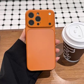 Ốp Điện Thoại PC Mờ Mờ Sang Trọng Cho iPhone 16 15 17 Pro Max 13 14 15 Plus Chống Sốc TPU Màu Cơ Bản Mềm Mại Bảo Vệ