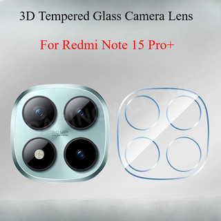 3 Miếng Phim Bảo Vệ Ống Kính Máy Ảnh 3D Cho Redmi Note 15 Pro + Pro Plus POCO M8 Pro 5G 4G 2025 Trong Suốt Kính Cường Lực Bảo Vệ Toàn Diện Mặt Sau