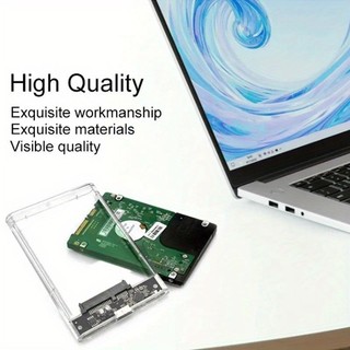 Box ổ cứng 2.5 inch trong suốt - Cổng USB 3.0, hỗ trợ SSD SATA 2TB, bảo hành 12 tháng