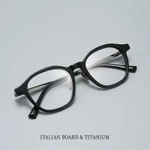 FIRADA Thời Trang Sang Trọng Kính Mắt Retro Acetate Sợi Nguyên Chất Titan Kính Mắt Quang Học Theo toa Kính Khung Nam Nữ GG576F — ảnh 3