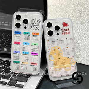 Cho Vivo Y21 Y19s Y91C Y36 Y04 Y29 Y20 Y17S Y03 Y22 Y29 Y16 Y91 Y27 Y17 Y28 Y21D Y31 Ốp điện thoại lịch năm Ngựa 2026